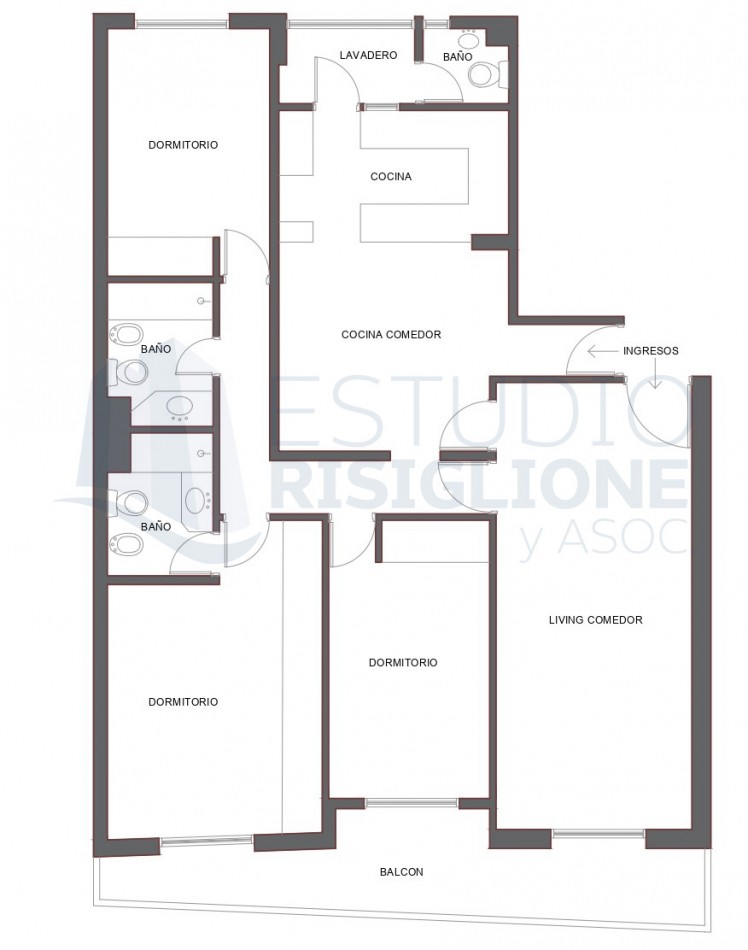 Departamento 3 Dorm. - Catamarca 1500