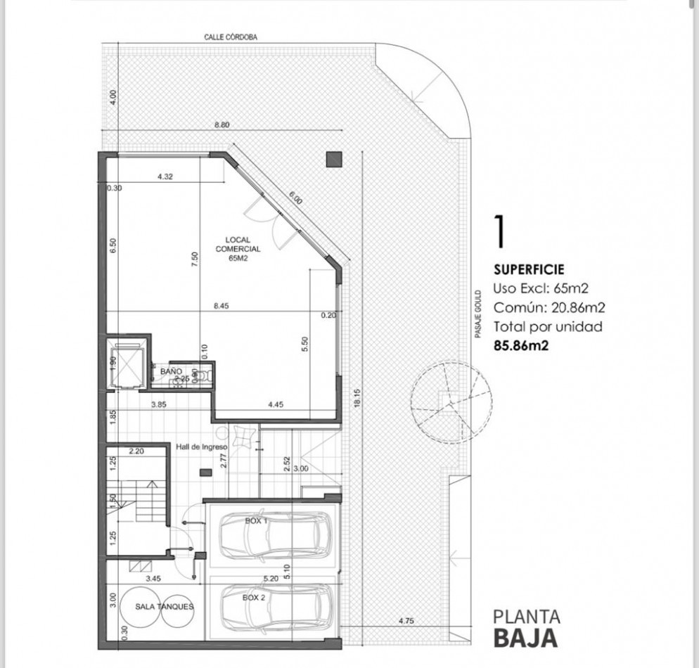 Venta Departamento 1 Dormitorio Pasaje Gould y Cordoba frente a la plaza