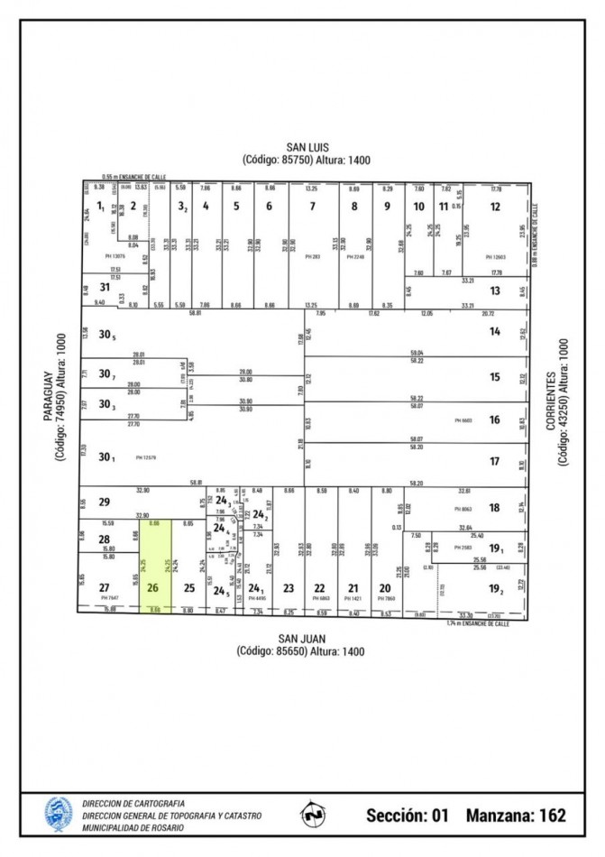 VENTA TERRENO CENTRICO PARA EDIFICIO PB+8