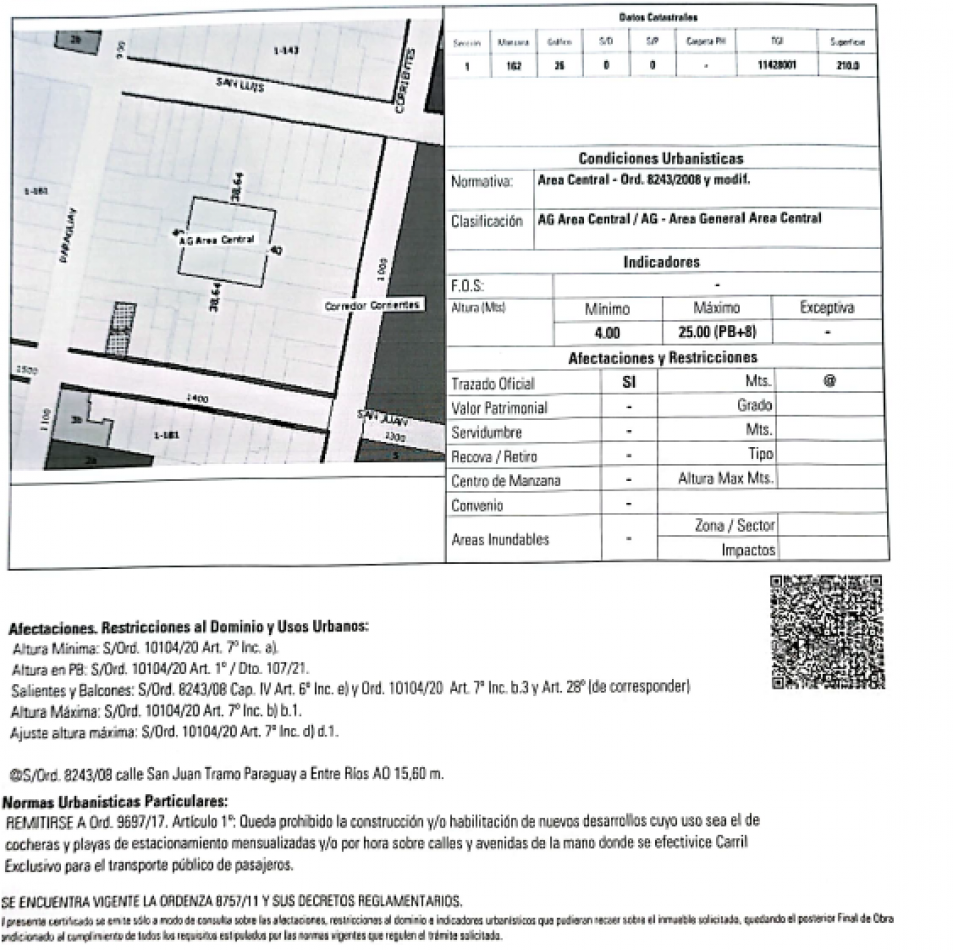 VENTA TERRENO CENTRICO PARA EDIFICIO PB+8