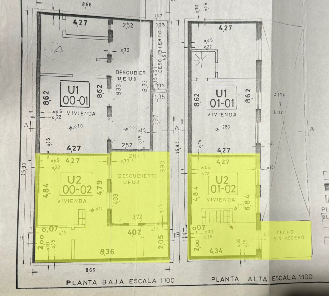 VENTA PASILLO 2 DORMITORIOS IMPECABLE EN REFINERIA 79 m2 exclusivos mas patio