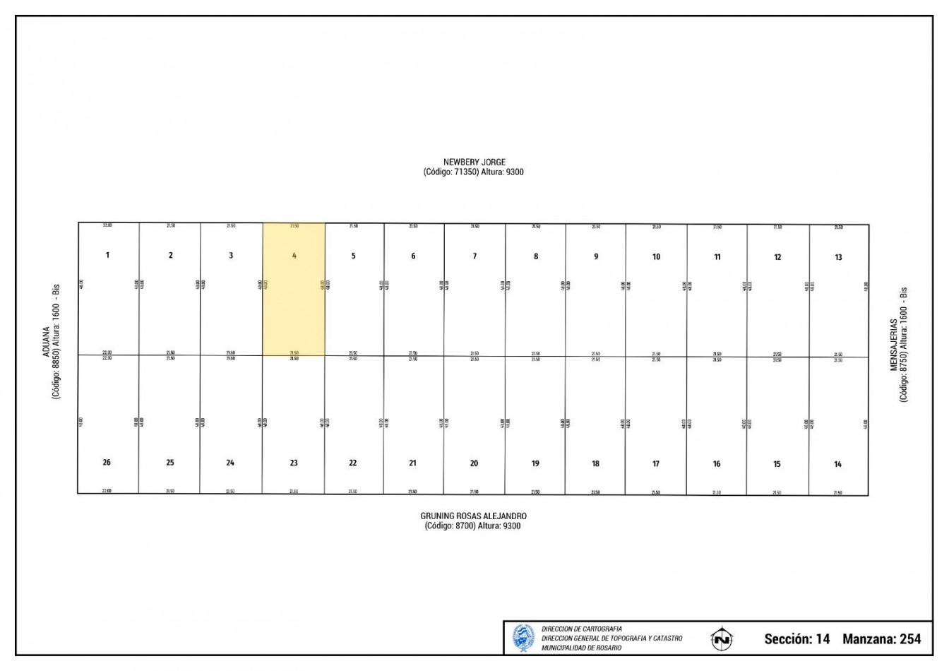 Importante terreno sobre Av. Jorge Newbery 9355 de 21.50 x 48. Total, 1032m2