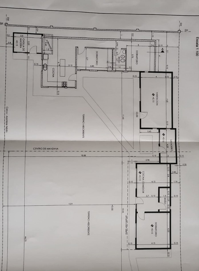 Importante terreno sobre Av. Jorge Newbery 9355 de 21.50 x 48. Total, 1032m2