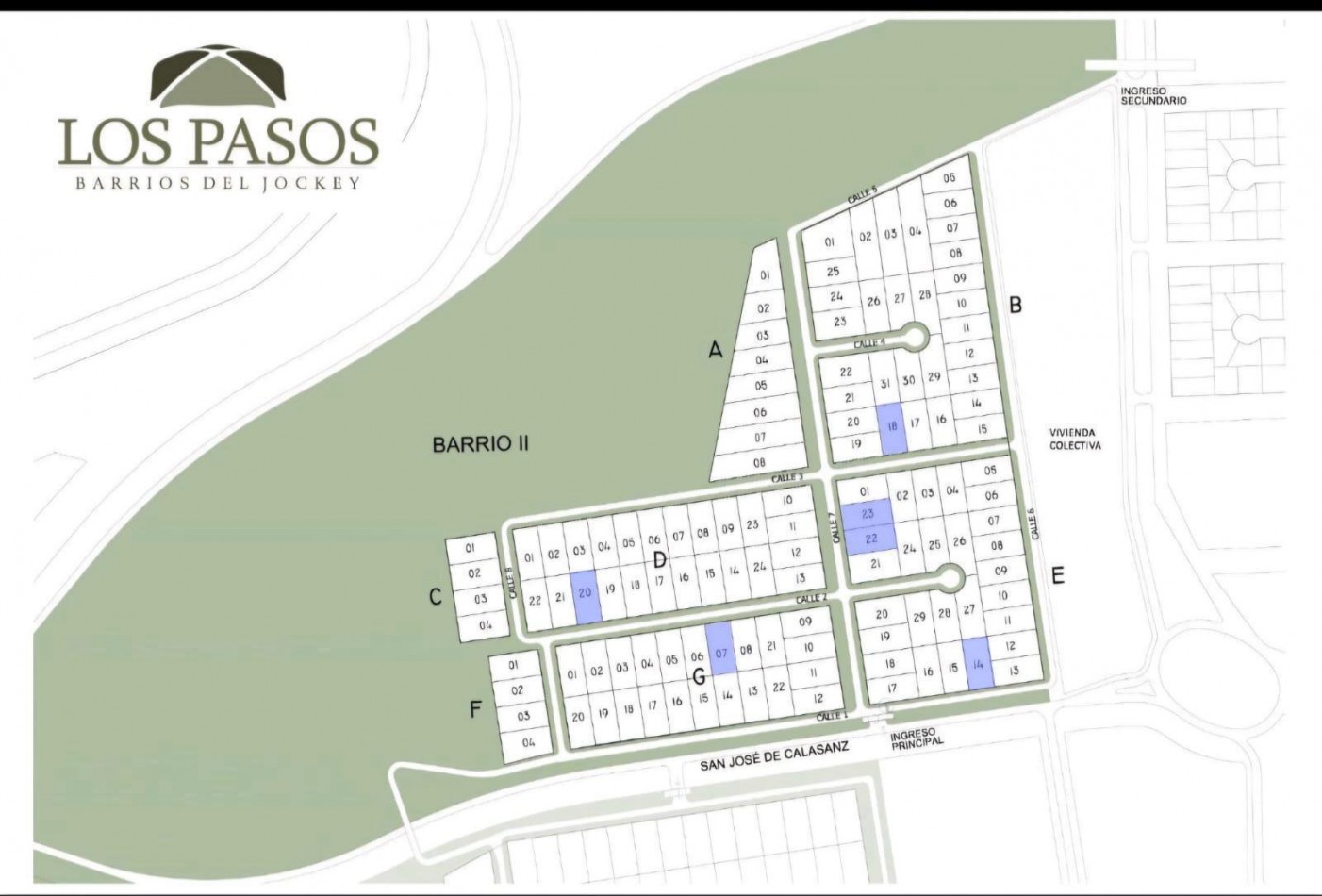 Venta Terreno Country Los Pasos barrio cerrado. Tenemos lotes en los 4 barrios.