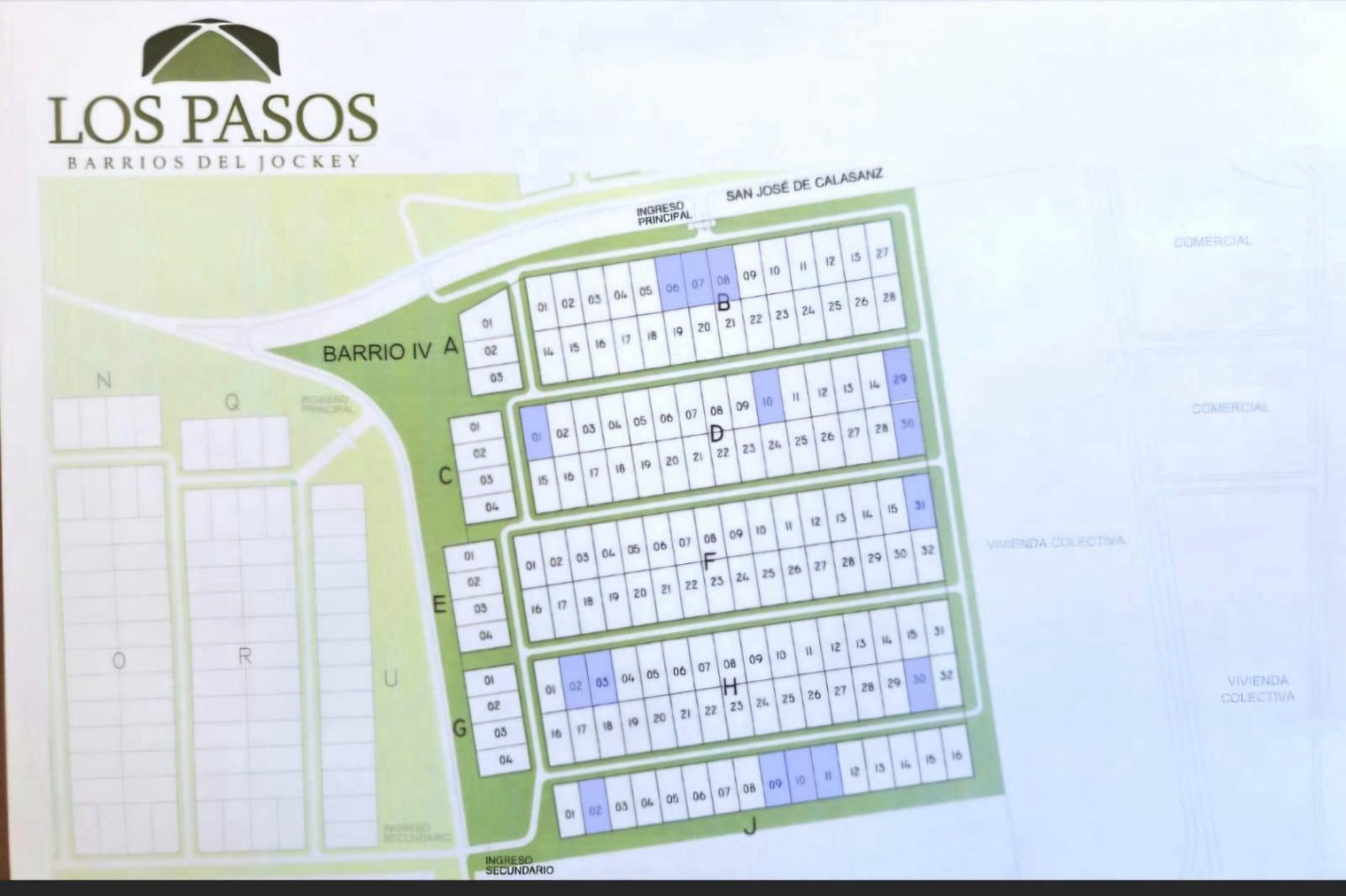 Venta Terreno Country Los Pasos barrio cerrado. Tenemos lotes en los 4 barrios.