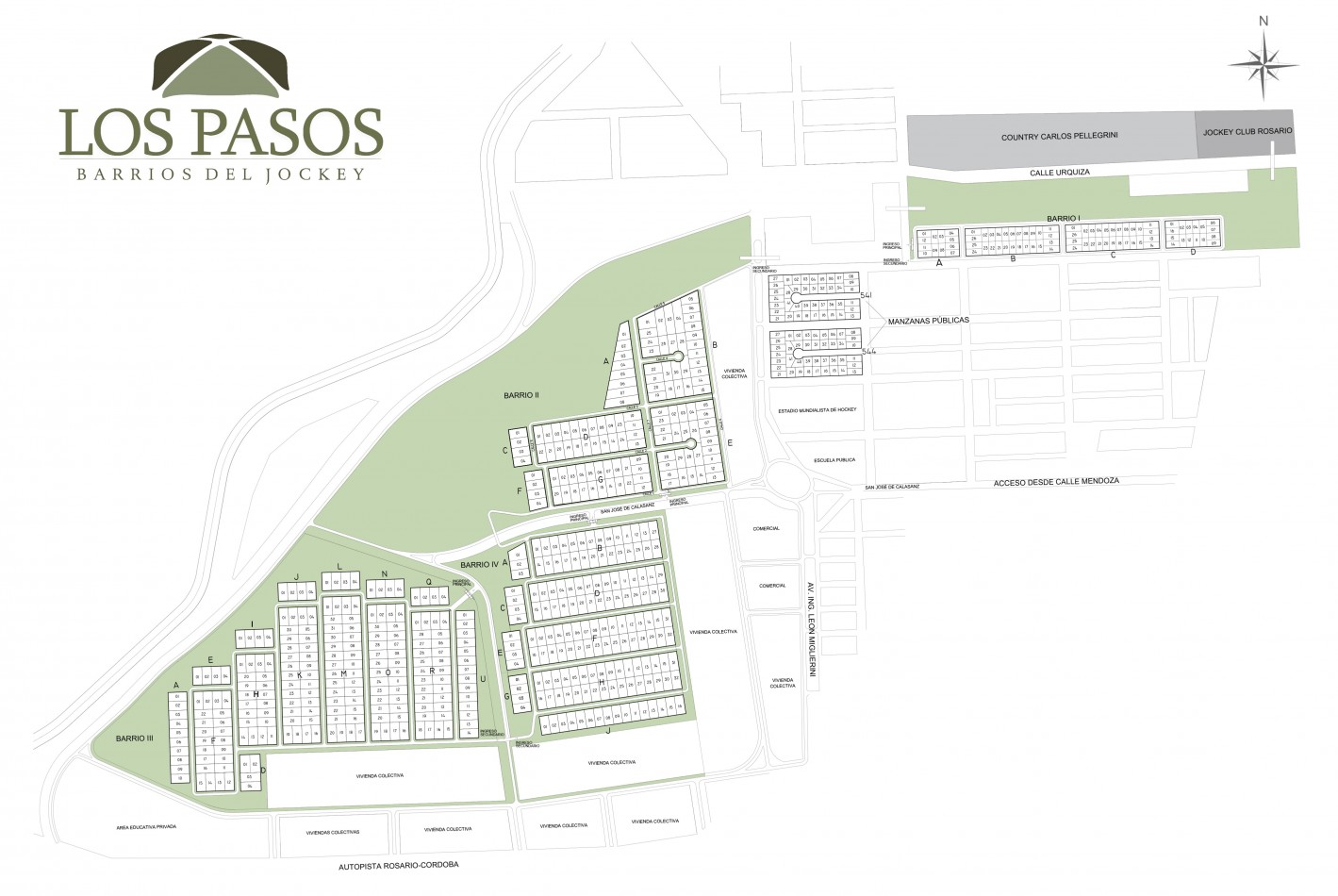 RETASADO, LOS PASOS GOLF o LOS PASOS 2 terreno 800m2 FRENTE SUR, central, NO ES PERIMETRAL, CUOTA DE OBRA PAGADA