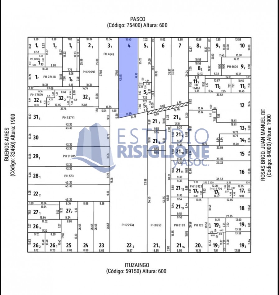  TERRENO APTO DESARROLLO PB + 6 - BARRIO ABASTO - PASCO 653, ROSARIO